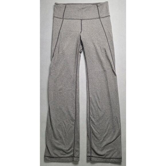 Athleta Womens Medium Wide Leg Gray Leggings Athleisure Casual Travel Lounge - Picture 1 of 7